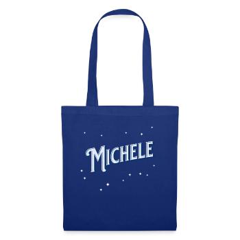 Michele Namen personalisiert - Stoffbeutel - Royalblau - Vorne