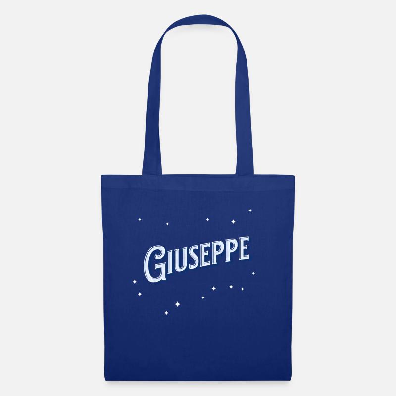 Nome Giuseppe personalizzato - Borsa di stoffa - blu royal