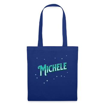 Michele Namen personalisiert - Stoffbeutel - Royalblau - Vorne
