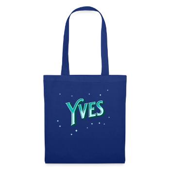 Nom Yves personnalisé - Sac en tissu - bleu royal - Devant