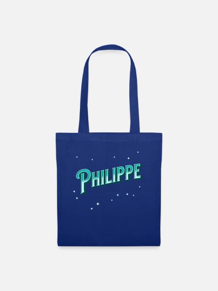 Philippe Namen personalisiert - Stoffbeutel - Royalblau