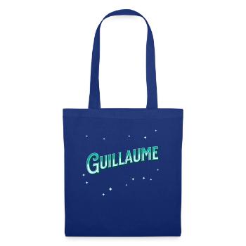 Nom Guillaume personnalisé - Sac en tissu - bleu royal - Devant