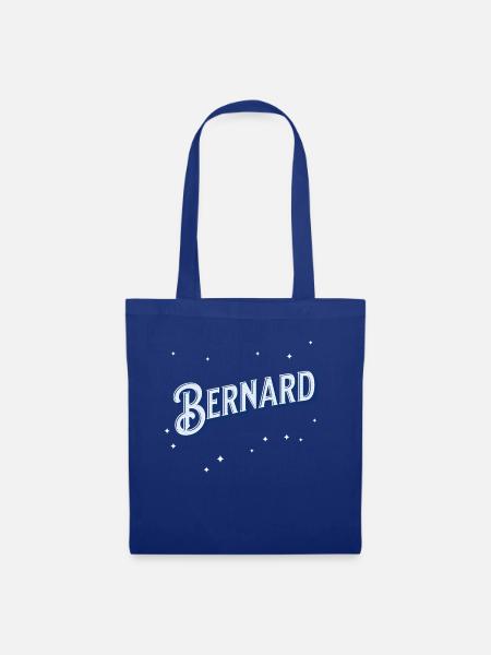 Bernard nomme des noms personnalisés - Sac en tissu - bleu royal