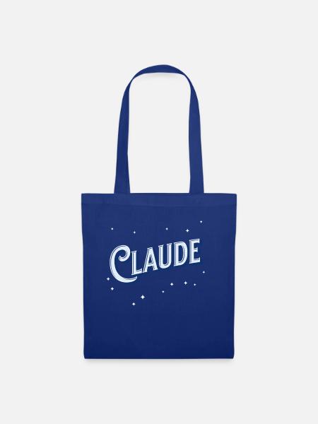 Claude Namen personalisiert - Stoffbeutel - Royalblau