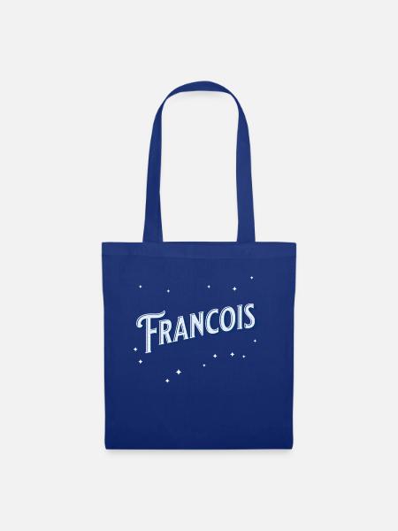 Francois Namen personalisiert - Stoffbeutel - Royalblau