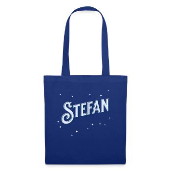 Stefan Namen personalisiert - Stoffbeutel - Royalblau - Vorne