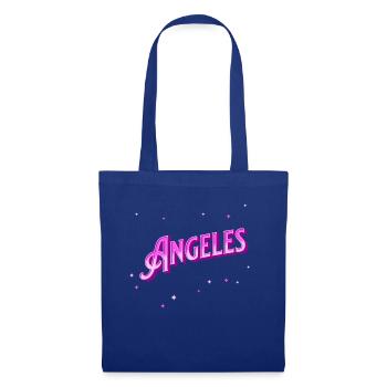 Nom Angeles personnalisé - Sac en tissu - bleu royal - Devant