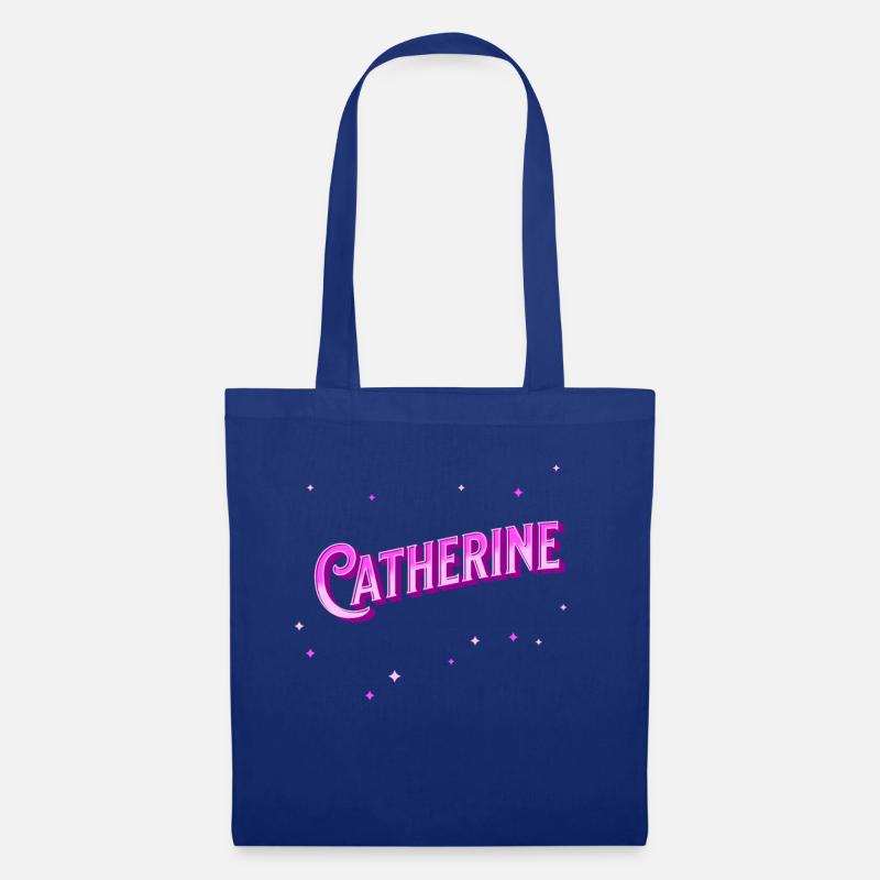 Catherine Namen personalisiert - Stoffbeutel - Royalblau