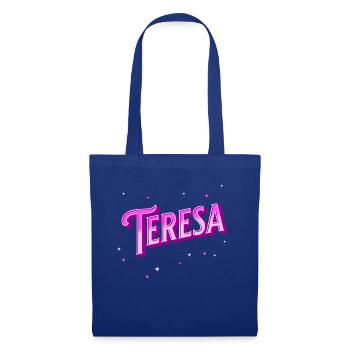 Teresa Namen personalisiert - Stoffbeutel - Royalblau - Vorne