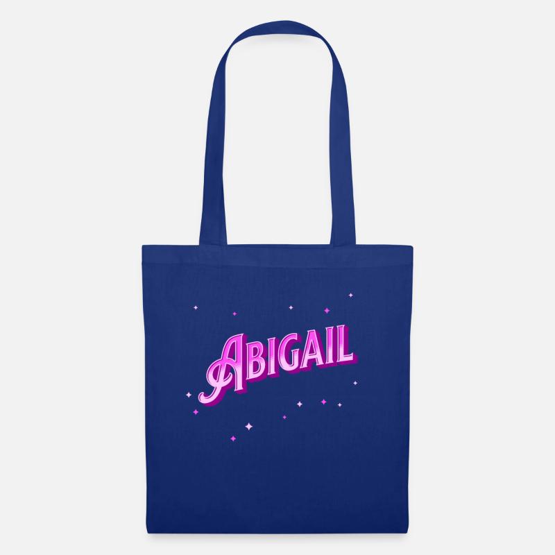 Abigail Namen personalisiert - Stoffbeutel - Royalblau