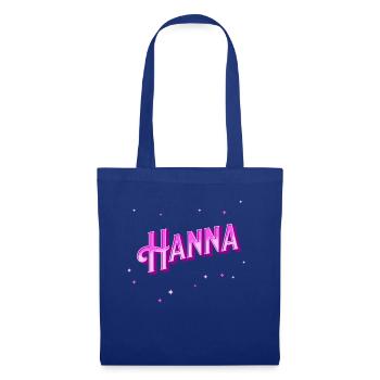 Hanna Namen personalisiert - Stoffbeutel - Royalblau - Vorne
