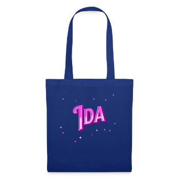 Nom Ida personnalisé - Sac en tissu - bleu royal - Devant