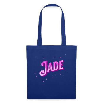 Jade Namen personalisiert - Stoffbeutel - Royalblau - Vorne