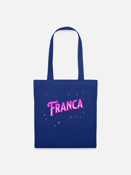 Franca Namen personalisiert - Stoffbeutel - Royalblau