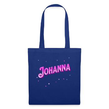 Johanna Namen personalisiert - Stoffbeutel - Royalblau - Vorne