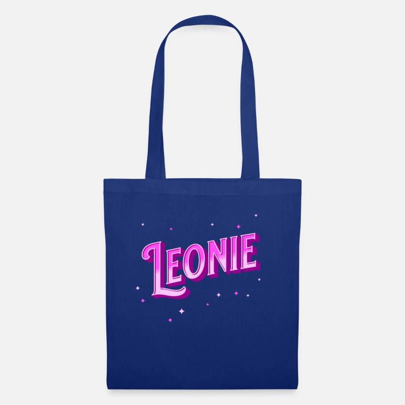 Leonie Namen personalisiert - Stoffbeutel - Royalblau