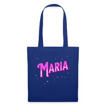 Le prénom de Marie personnalisé - Sac en tissu - bleu royal - Devant