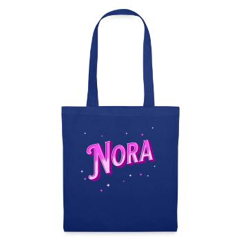 Nora Namen personalisiert - Stoffbeutel - Royalblau - Vorne