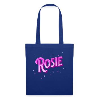 Rosie Namen personalisiert - Stoffbeutel - Royalblau - Vorne