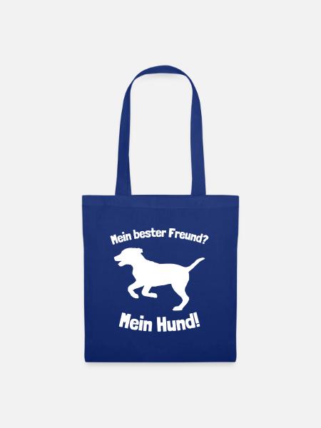Bester Freund Hund - Stoffbeutel - Royalblau