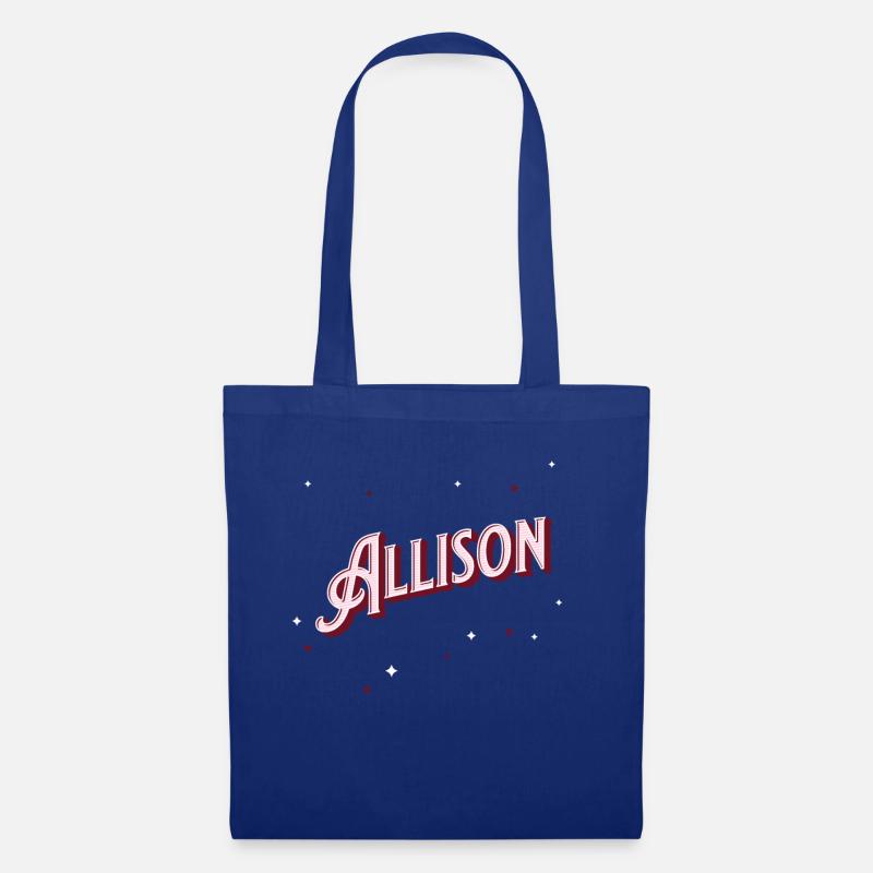 Allison Namen personalisiert - Stoffbeutel - Royalblau