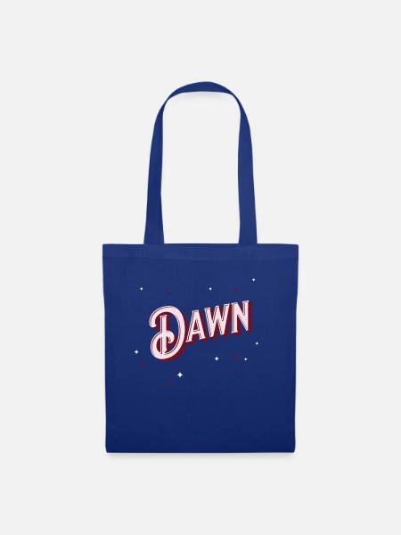 Dawn Namen personalisiert - Stoffbeutel - Royalblau