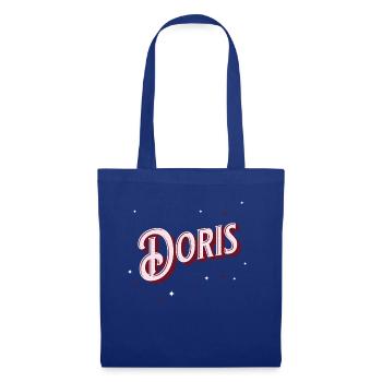 Prénom Doris personnalisé - Sac en tissu - bleu royal - Devant