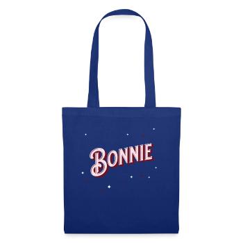 Bonnie Namen personalisiert - Stoffbeutel - Royalblau - Vorne