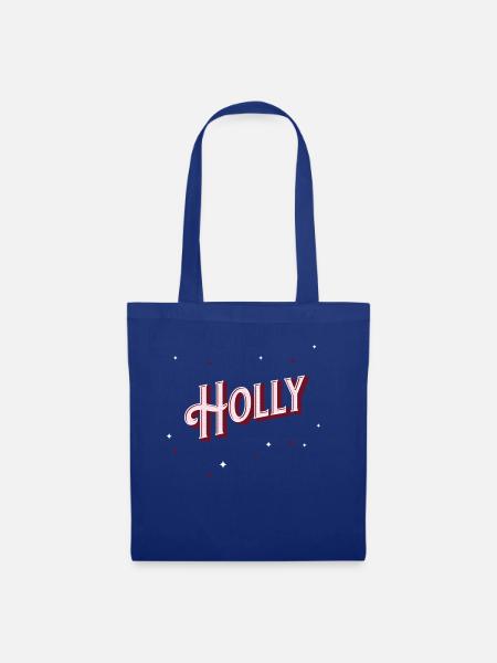 Holly name personalised - Tote Bag - royal blue