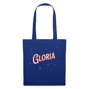 Gloria Namen personalisiert - Stoffbeutel - Royalblau - Vorne