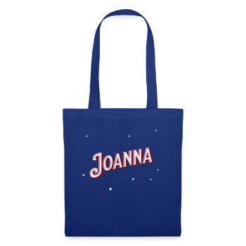 Prénom Joanna personnalisé - Sac en tissu - bleu royal - Devant