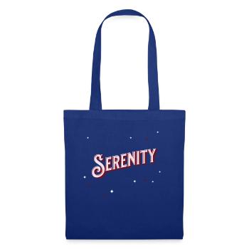 Nom sérénité personnalisé - Sac en tissu - bleu royal - Devant