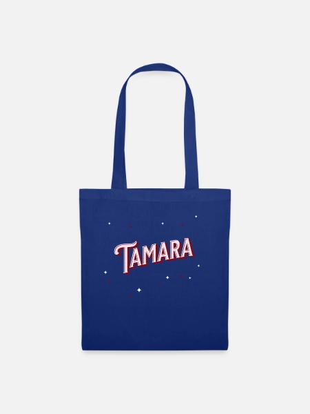 Tamara Namen personalisiert - Stoffbeutel - Royalblau