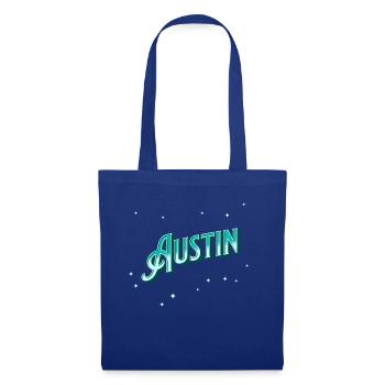 Austin Namen personalisiert - Stoffbeutel - Royalblau - Vorne