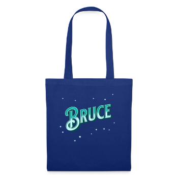 Bruce Namen personalisiert - Stoffbeutel - Royalblau - Vorne