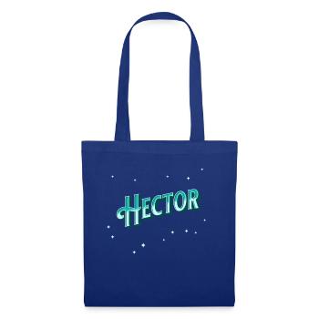 Nom Hector personnalisé - Sac en tissu - bleu royal - Devant