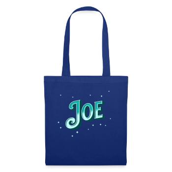 Joe Namen personalisiert - Stoffbeutel - Royalblau - Vorne