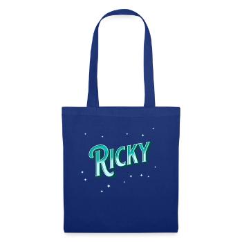 Ricky Nom Personnalisé - Sac en tissu - bleu royal - Devant
