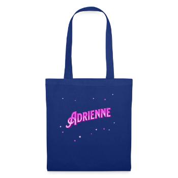 Le prénom d’Adrienne personnalisé - Sac en tissu - bleu royal - Devant