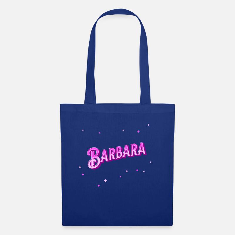 Barbara Namen personalisiert - Stoffbeutel - Royalblau