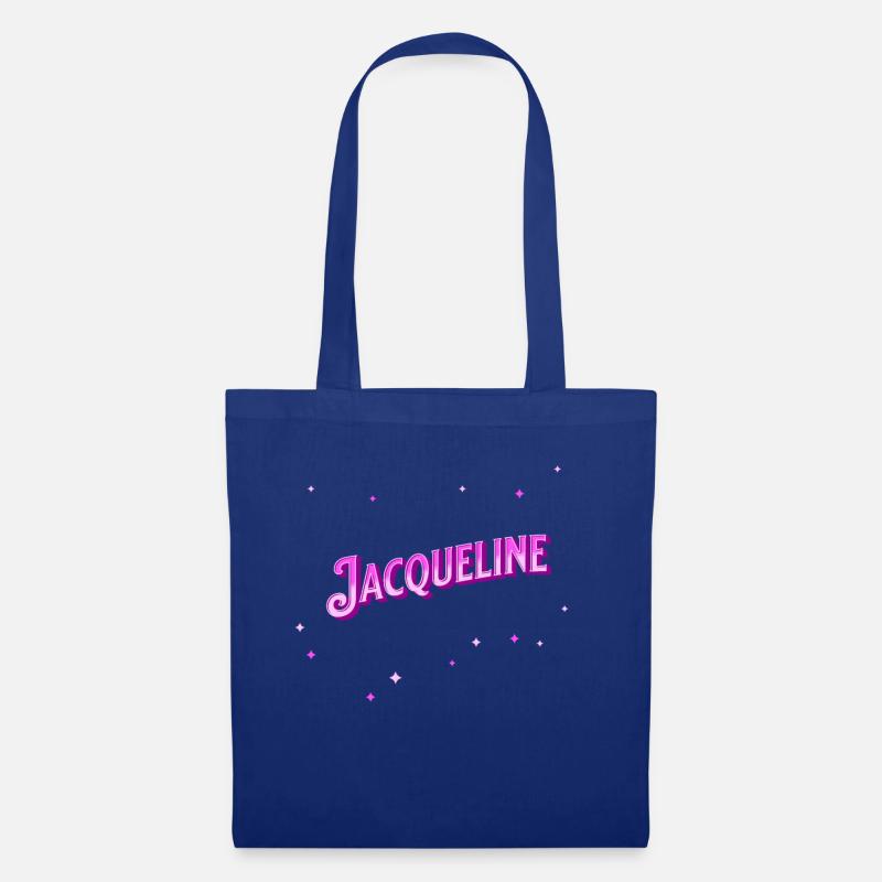 Jacqueline Namen personalisiert - Stoffbeutel - Royalblau