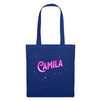 Nom Camila personnalisé - Sac en tissu - bleu royal - Devant
