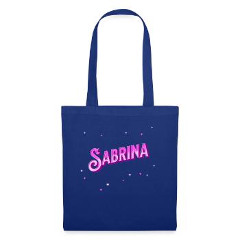 Sabrina Namen personalisiert - Stoffbeutel - Royalblau - Vorne
