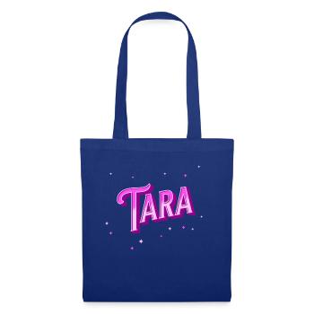 Nom Tara personnalisé - Sac en tissu - bleu royal - Devant
