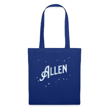 Personnalisé pour tous les noms - Sac en tissu - bleu royal - Devant