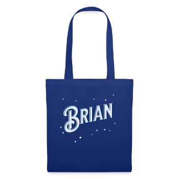 Brian Namen personalisiert - Stoffbeutel - Royalblau - Vorne