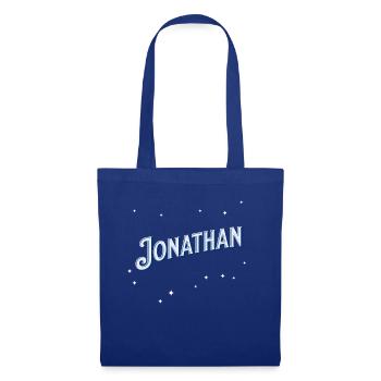 Jonathan Namen personalisiert - Stoffbeutel - Royalblau - Vorne