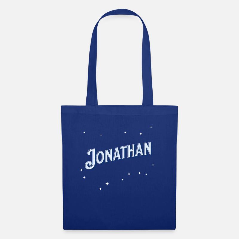 Jonathan Namen personalisiert - Stoffbeutel - Royalblau