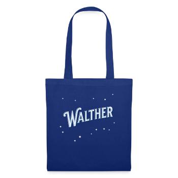 Walther Namen personalisiert - Stoffbeutel - Royalblau - Vorne