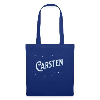 Carsten Namen personalisiert - Stoffbeutel - Royalblau - Vorne